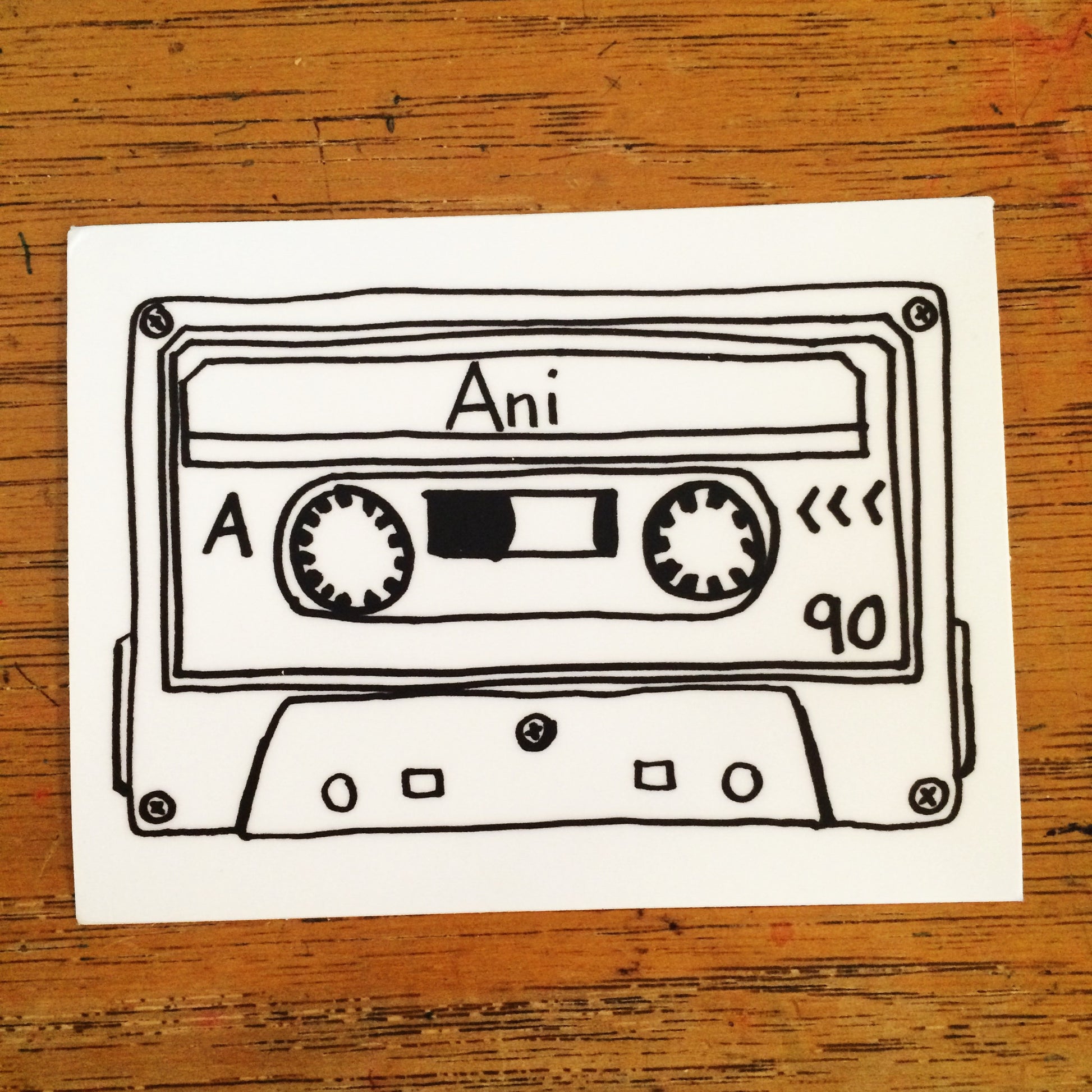 Cassette Sticker